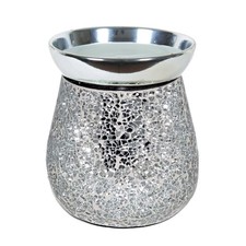 Silver Crackle Wax Warmer &