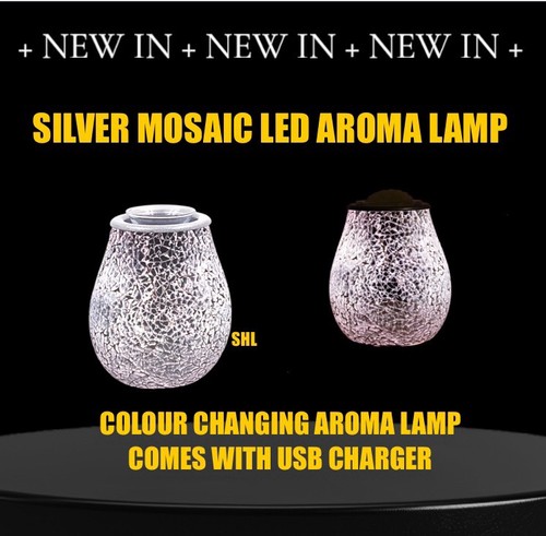 Silver mosaic aroma - mosaic, lamp