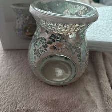 Cloud Blue Crackle Oil Burner