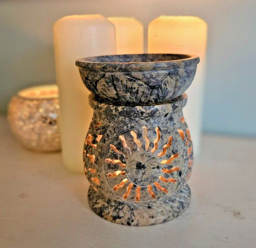 Soapstone oil burner - burner, wax
