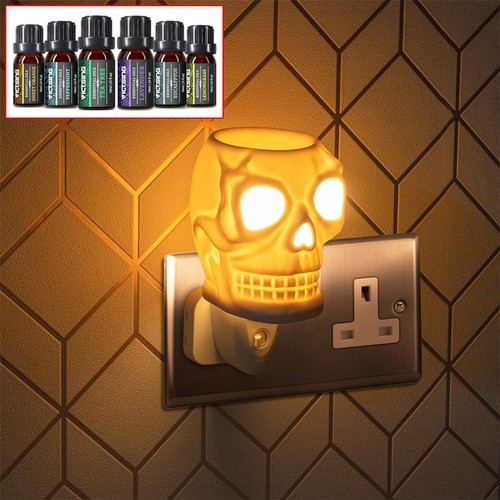 Electric skull oil burner - skull,