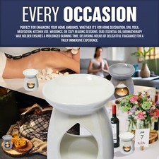 2 CERAMIC OIL BURNER WAX MELT