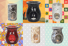 Large Cracked Glass Mirror Oil