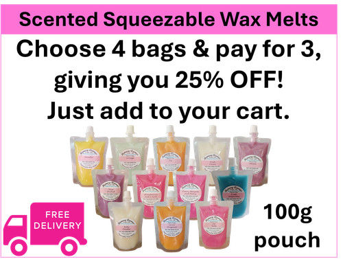 Scented squeezable wax melts - wax,