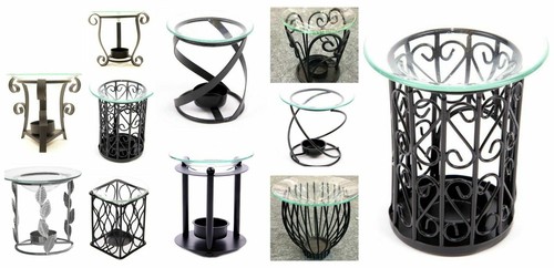 Metal oil burner - oil, black